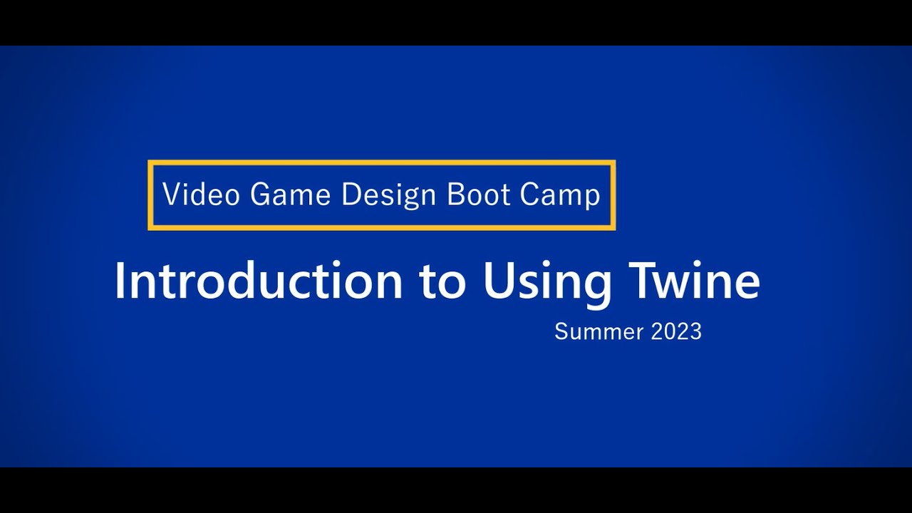 Introduction To Using Twine Youtube