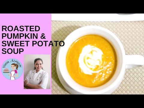 Roasted Pumpkin and Sweet Potato Soup - Pumpkin Soup - Sweet Potato Soup Roasted Pumpkin and Sweet Potato Soup - Pumpkin Soup - Sweet Potato Soup