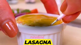 miniature lasagnas . Tiny easy lasagna eps.5 #minaturecooking