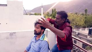 Cosmic Barber Outdoor Head Massage | Baba Sen the Cosmic Barber