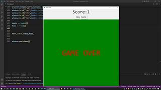 A game of snake using python tkinter. #shorts #programming #python