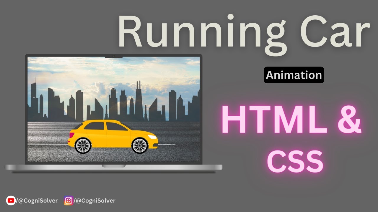Running Car Animation Html Css Youtube