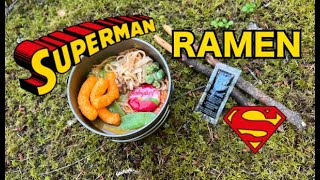 SUPERMAN Ramen | easy backpacking meal recipe