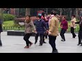 locals square dancing 广场舞 in zhongshan park 中山公园 shanghai china