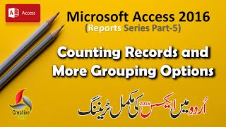 Counting Records and More Grouping Options in Access Reports