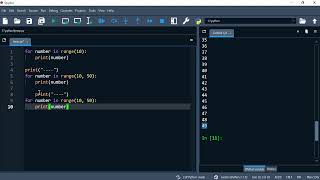Python 41: Using the range function