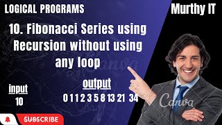 10. Fibonacci Series Using Recursion in Java