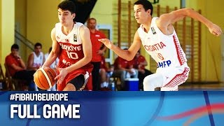 Croatia v Turkey - Full Game - FIBA U16 European Championship 2016