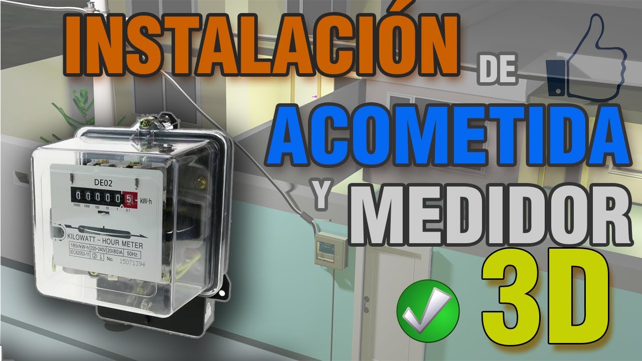 Instalación Montaje De Acometida Y Medidor Bifásico || Partes Y ...