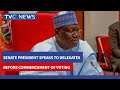Ahmed Lawan Addresses Delegates Before Commencement of Voting At The APC Presidential Primary