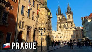 🇨🇿 4K Prague, Czech Republic 2023 Praha Walking Tour, Central City Streets