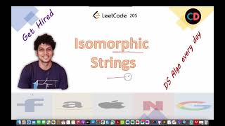 Isomorphic Strings | Leetcode 205 | Live coding session