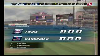 Major League Baseball 2K12 St Louis Cardinals vs Minnesota Twins