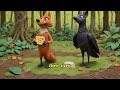 cunning fox and the greedy crows