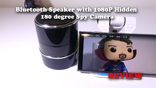 Bluetooth Speaker with 1080P 180 degree Hidden Spy Camera REVIEW