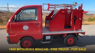 FOR SALE - 1999 Mitsubishi Minicab - FIRE TRUCK - 4WD, NEW IN STOCK