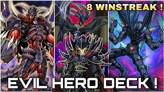 EVIL HERO Deck ! || The SUPREME KING Is Here ! [Yu-Gi-Oh ! Duel Links]