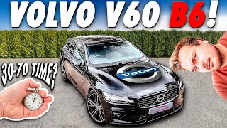 300hp VOLVO V60 B6 Review // 0-60, 30-70, MPG tested \u0026 MORE!