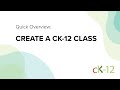 Create a CK-12 Class