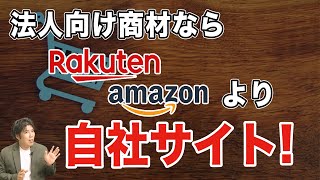 ネットショップ・ECサイトで成功したいなら自社サイトで！法人向け商材では楽天・Amazonには期待しないほういがいい。