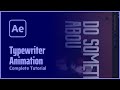 How to use Typewriter text animation in After Effects without plugins tutorial | #XandArtDigital 35