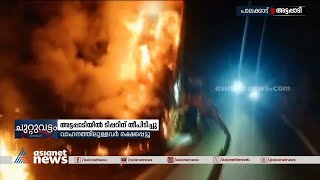 പാലക്കാട് അട്ടപ്പാടിയില്‍ ഓടിക്കൊണ്ടിരുന്ന ടിപ്പര്‍ ലോറിക്ക് തീ പിടിച്ചു