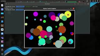 Simple 2D Physics Engine in Python 3 Turtle Graphics - Part 1