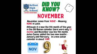 MEANING OF THE MONTH : NOVEMBER