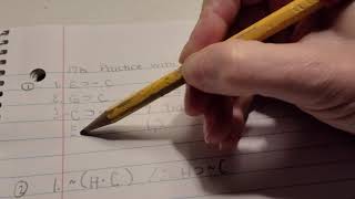 INTERMEDIATE LOGIC | Exercise 17b, No. 1 & 2