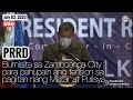 Duterte, bumisita sa Zamboanga City para pahupain ang tension sa pagitan nang militar at pulis