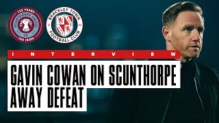 Interview: Gavin Cowan on Scunthorpe United 3-2 Brackley Town