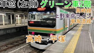 [車窓]高崎線・上野東京ライン・東海道線[E231系近郊形]高崎→平塚