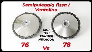 IN STOCK - Pulley 76z teeth FAROTUBE (SKR TPH EXS) [Video 1 Piaggio Story]