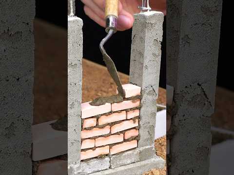 Mini Cottage Construction: Brick Wall Masonry. Part 8 #brick
