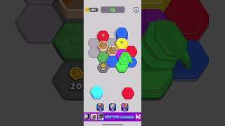 Hexa Sort Level 604 Walkthrough #games #puzzle