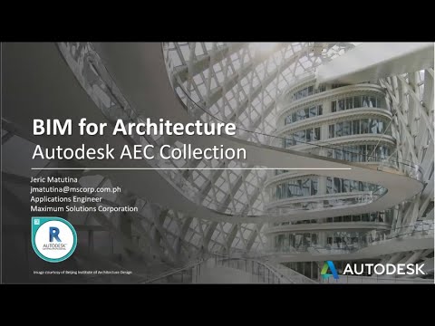 BIM For Architecture Autodesk AEC Collection Webinar - YouTube