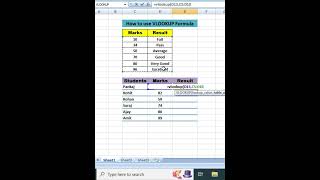 How to use VLOOKUP formula in Excel ll  #excel  #vlookup