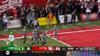 Utah CRAZY 78 Yard Punt Return TD vs Oregon | 2021 College Football