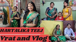 Hartalika Teej Vlog✨✨|Indian Traditional Fast for the well-being of one's spouse❤️