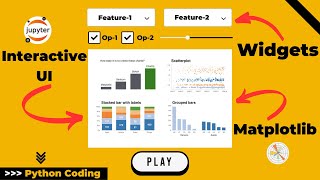 MATPLOTLIB Charts + Widgets ➡️ Interactive UI | Python | Jupyter Notebook