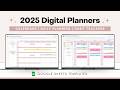 2025 Digital Annual Planner & Monthly, Weekly, Daily Planner - Google Sheets Spreadsheet Template