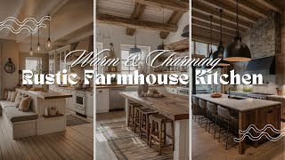 CHARMING! 185+ RUSTIC FARMHOUSE KITCHEN DESIGN IDEAS | WARM VINTAGE COUNTRY COTTAGE KITCHEN DECOR
