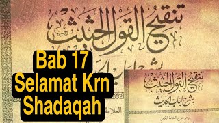 23. كتاب تنقيح القول الحثيث | Keutamaan Sedekah | Tanqihul Qaul