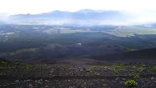 富士山御殿場ルート六合目からの展望（2013年7月14日）