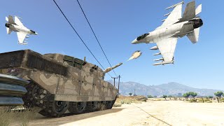 TANKS vs JETS! (GTA 5 Funny Moments)