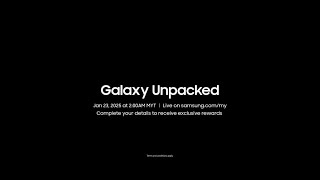 Invitation for Galaxy Unpacked January 2025 | Samsung