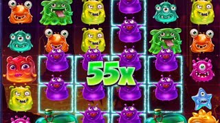 Monster Superlanche big 55x win on $10,000 bonus compilation