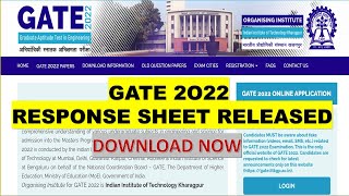 Gate 2022 Response Sheet Released