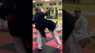 knife Defense Head lock #karate #okinawa  #martialarts  #kokoro #isshinryu  #mikereeves #blackbelt