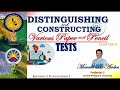 Chapter 5 - Distinguishing and Constructing Various Paper and Pencil Test